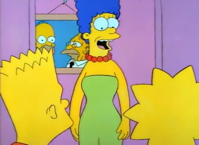 From “Homer's Night Out”: “He's having a boys' night out.”