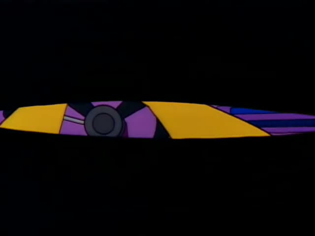 Homer grips the steering wheel of his car as he drives down a highway behind a purple car, his drowsy half-closed eyes…