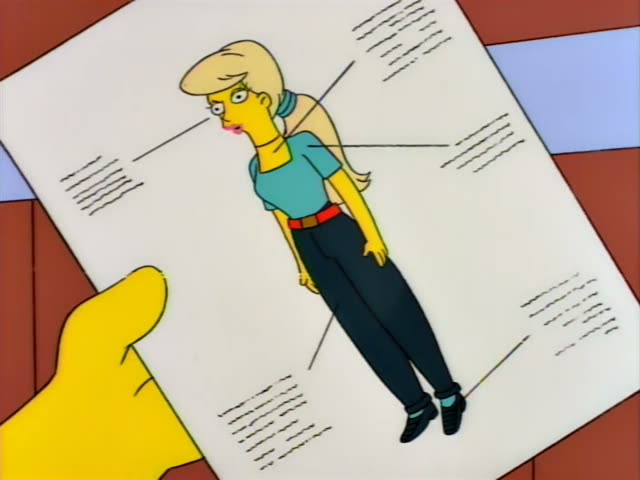 Lisa and an unnamed blonde woman in a tan jacket and white top, are in a room with a pink sofa and a tiled wall