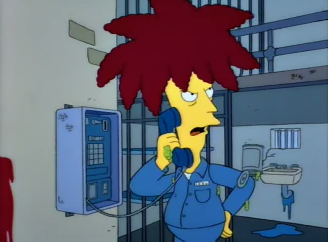 From “Sideshow Bob Roberts”: “Ha!”