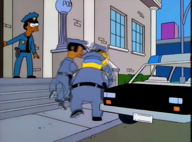 From “The Springfield Connection”: “All right, get in there. You're going down.”