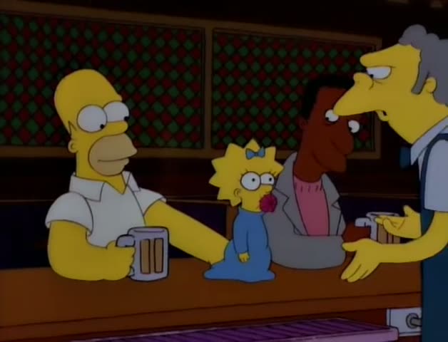 From “Bart Sells His Soul”: “Hey, put a coaster under that.”