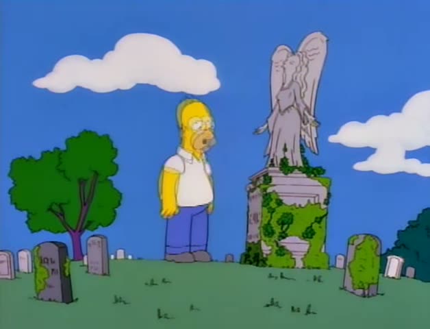 From “Mother Simpson”: “Wait a minute.”