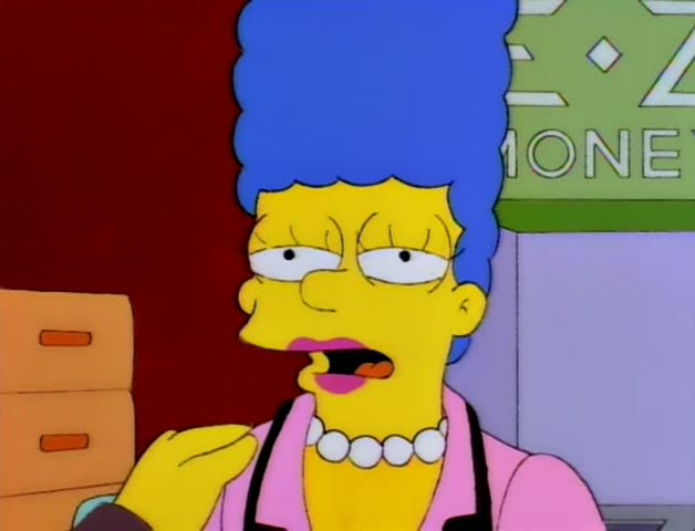 From “Scenes from the Class Struggle in Springfield”: “I did marry Homer.”
