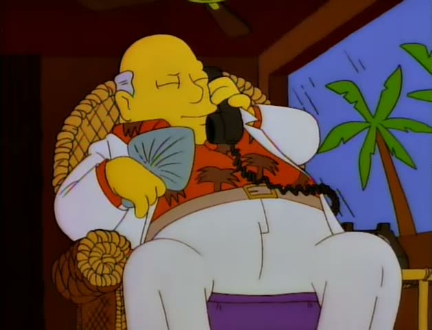 From “Bart the Fink”: “Oh, I'm sorry.”