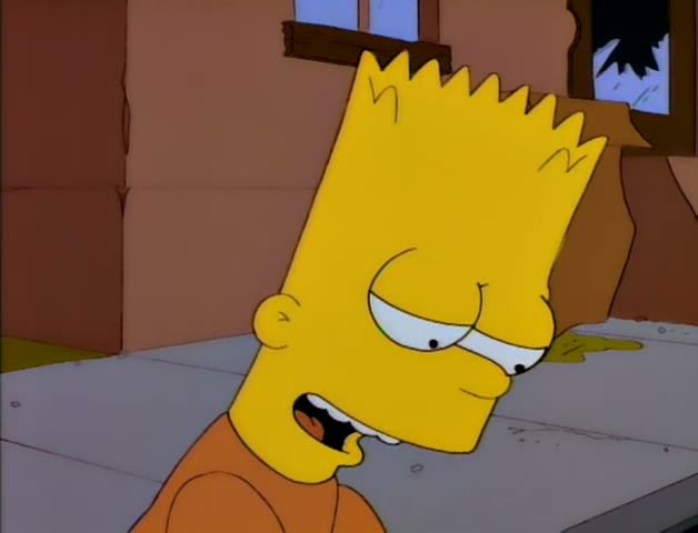 From “The Day the Violence Died”: “You invented itchy? The itchy and scratchy itchy?”
