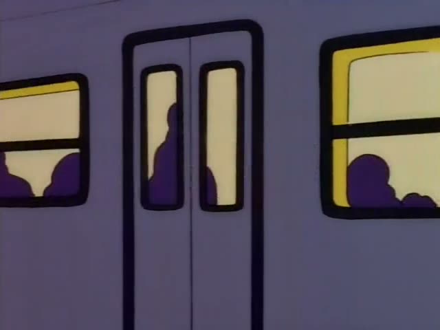 Marge with her tall blue beehive, Lisa in her red dress and pearl necklace, baby Maggie with her pacifier and blue bow…