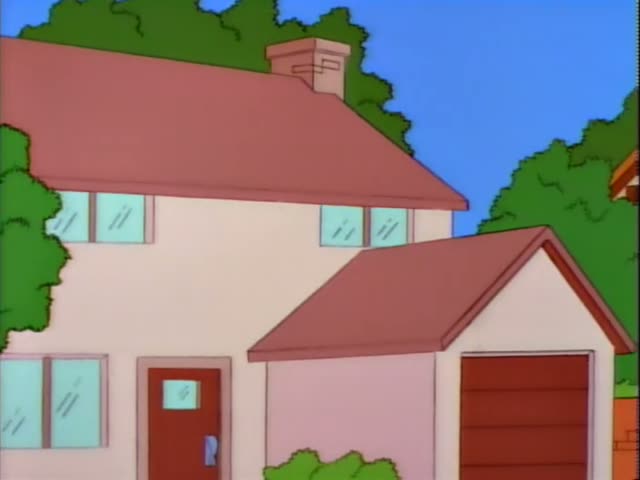 Homer and Marge appear faintly in a translucent overlay during the dissolve