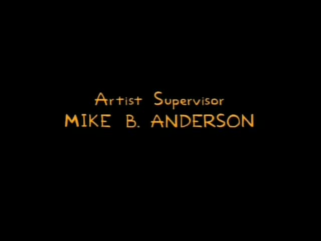 A black-screen end credits sequence from The Simpsons episode 5F12