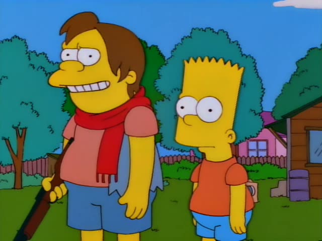 From “Bart the Mother”: “That's my dad's shooting car.”