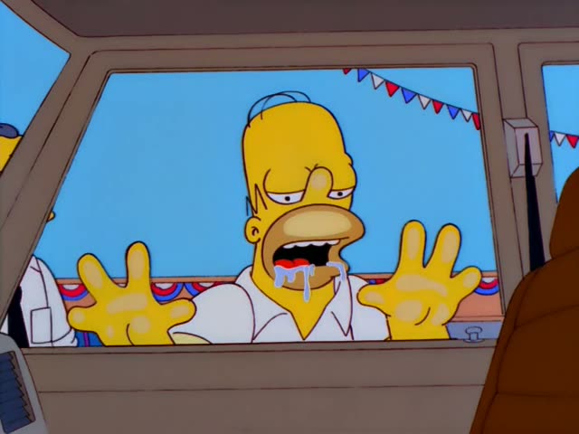 From “Marge Simpson in: Screaming Yellow Honkers”: “Oh, Canyonero.”