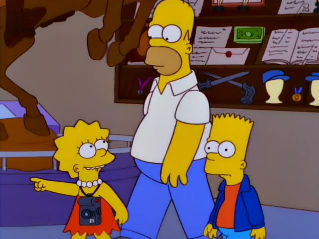 From “Make Room for Lisa”: “Look, they have Lincoln's hat.”