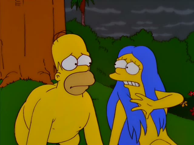 From “Simpsons Bible Stories”: “Adam, say something.”